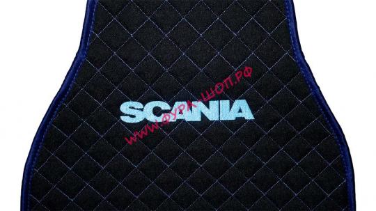 Чехлы- накидки на сидения логотип SCANIA вышивка РОМБ жакард универсльные строчка к-т