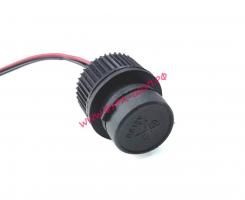 Розетка прикуривателя автомобиля 12V/24V (разъём), прорезиненный, с проводами_1