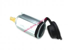 Розетка Гнездо прикуривателя, нерж. сталь 12V/24V_0