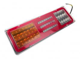 Фонарь задн.LED 24Vс кабелем, 410х140х20мм 3-х секционный (к-т 2 шт) D_0