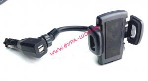 Автомобильный держатель с двумя USB KR-5421_0