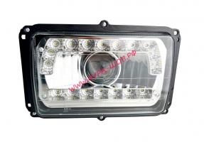 Фара Кам-з Маз 36.3711 с ходовыми огнями LED, линза 12-24в RL_0