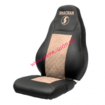 Чехлы сидения Люкс SHACMAN F3000 2 высоких сид. экокожа бежевый