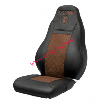 Чехлы сидения Люкс SHACMAN F3000 2 высоких сид. экокожа коричневый