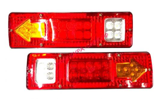 Фонарь задний LED 12-24Vс кабелем 300*90*30мм, (к-т 2шт) 