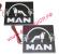 Таблица диодная (малая 15*15) MAN 24V бело-синяя к-т ман_0